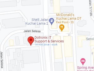 Google Map Direction to Dotronix Laptop and Computer repair service