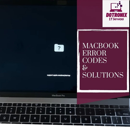 MacBook with Folder and Question Mark Error
